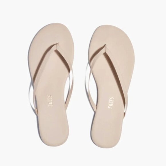 TKEES FOUNDATIONS MATTE FLIP FLOP IN LINEN 8 - Picture 1 of 2